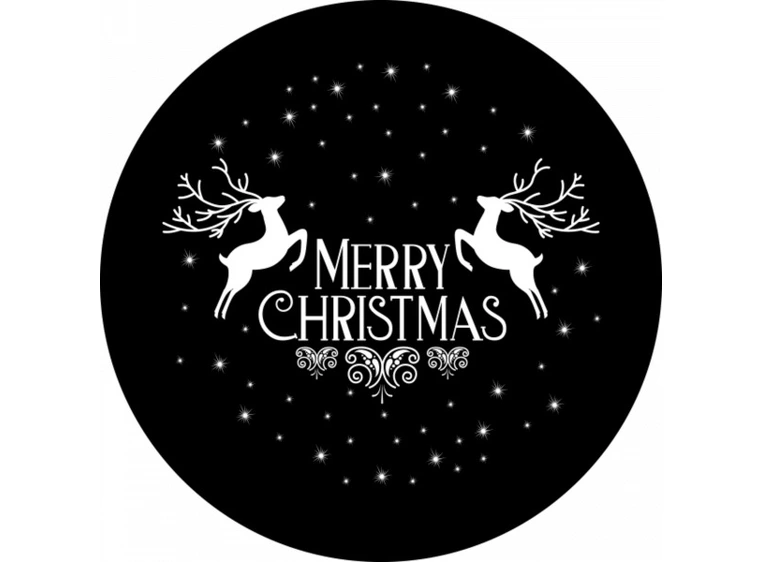Prolights Gobo xmas Elk Greetings 1 F size, Black and white 