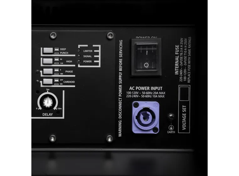 RCF SUB 8006-AS Dobbel 18" Bass Reflex Aktiv, 2500Wrms, 5000Wpeak 