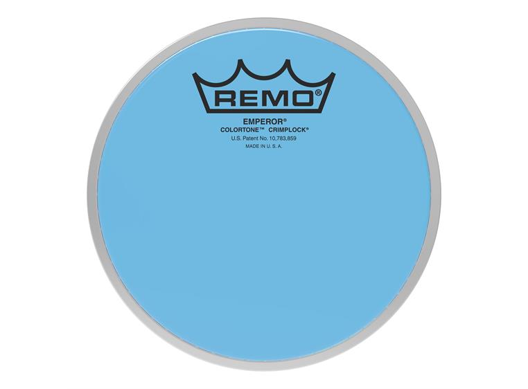 Remo BE-0306-CT-BUMP Emperor Colortone Crimplock Blue Tenor, Drumhead 6"