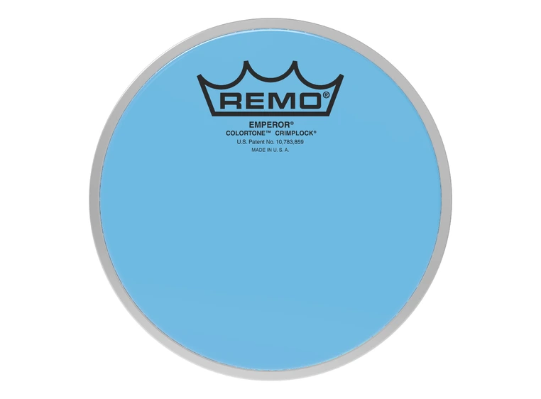Remo BE-0306-CT-BUMP Emperor Colortone Crimplock Blue Tenor, Drumhead 6" 