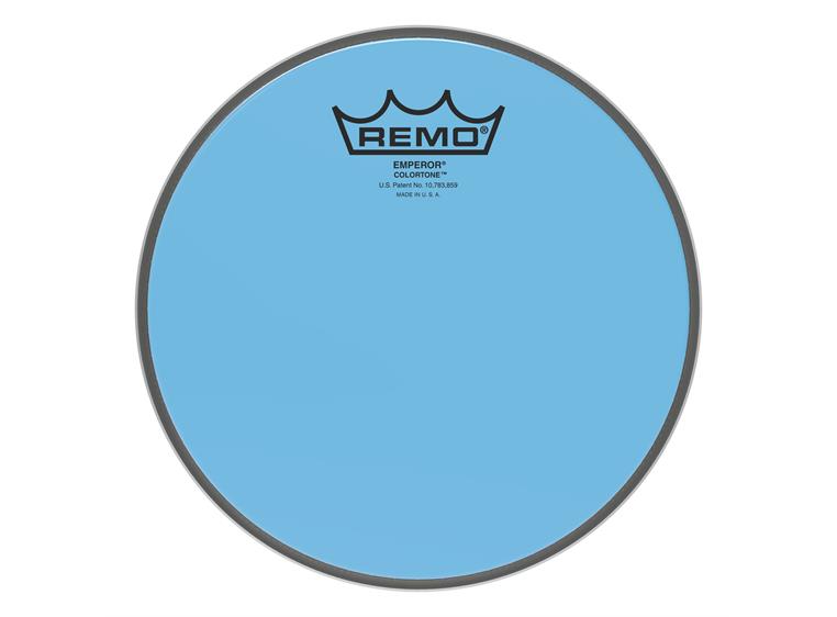 Remo BE-0308-CT-BU Emperor Colortone Blue Drumhead, 8"