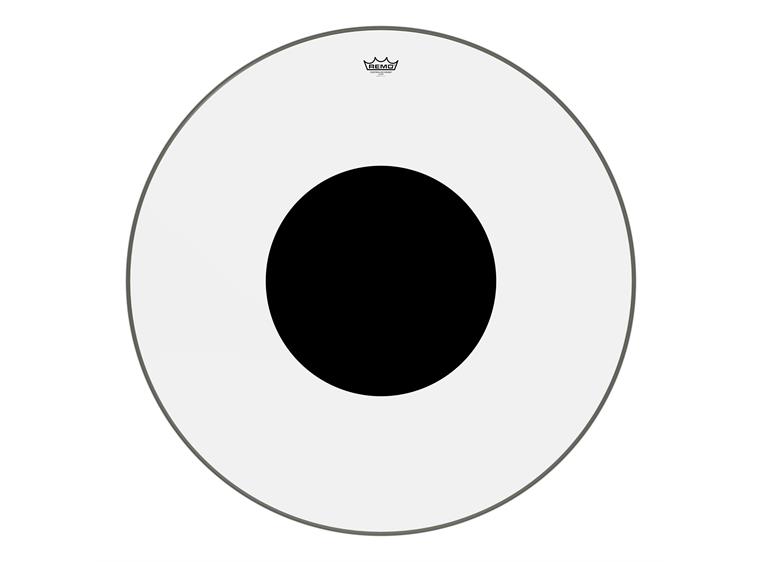 Remo CS-1336-10- Controlled Sound Clear Black Dot Bass Drumhead 36"