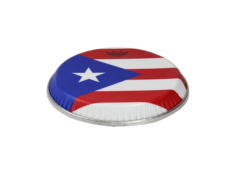 Remo M4-1106-S6-D3008 Symmetry Skyndeep Congaskinn Puerto Rican Flag, 11.06" 