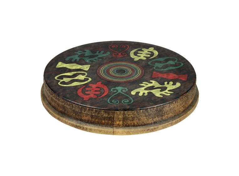 Remo MO-2514-SD-0024 Mondo Skyndeep Djembeskinn Adinkra Graphic, 14" 