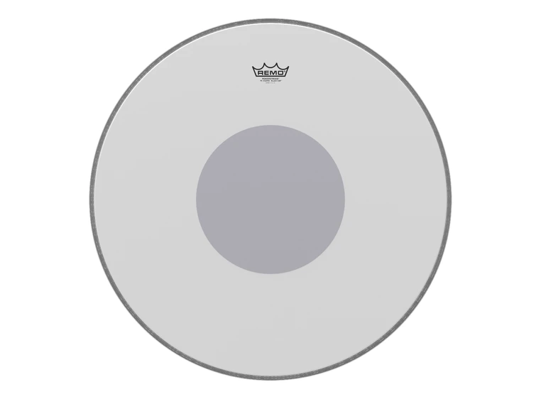 Remo P3-1124-10- Powerstroke P3 Coated Black Dot Bass Drumhead 24" 