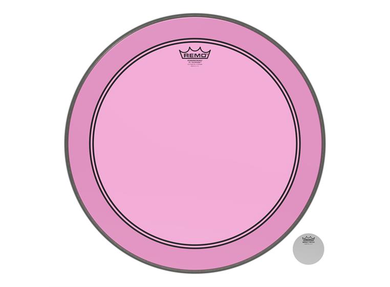 Remo P3-1320-CT-PK Powerstroke P3 Colortone Pink Bass Drumhead, 20"