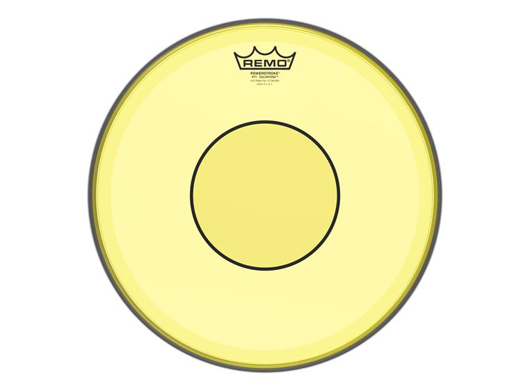 Remo P7-0313-CT-YE Powerstroke 77 Colortone Yellow Drumhead, 13"