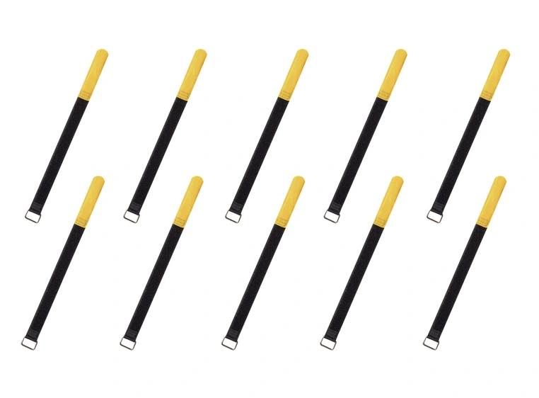 RockBoard Cable Ties, 10 pcs. Medium - Yellow 
