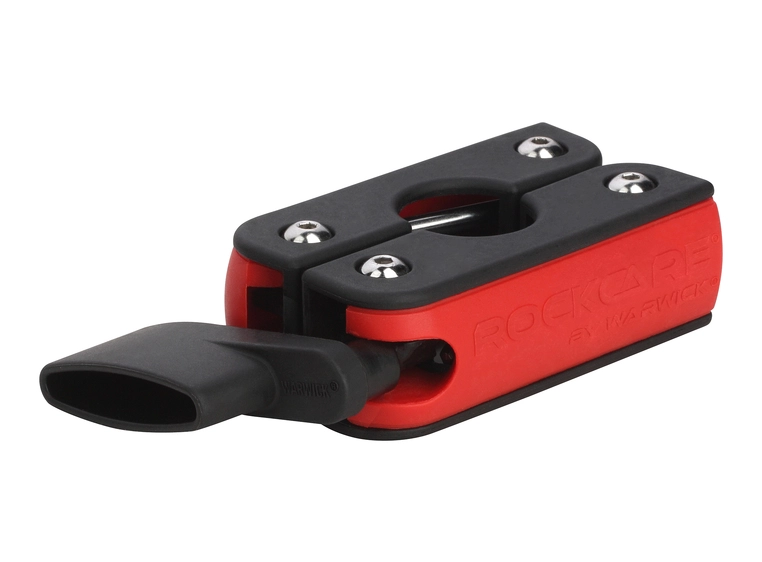 RockCare MultiTool (Metric / Red) 3-In-1 Set with String Winder for Guitar & Bass 