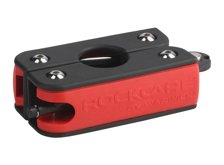 RockCare MultiTool (Metric / Red) 3-In-1 Set with String Winder for Guitar & Bass 