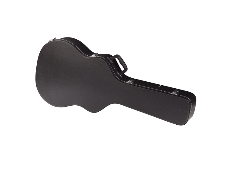 RockCase Acoustic Guitar Hardshell Case (Classical), Arched Lid, Curved - Black 