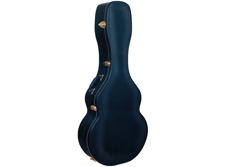 RockCase Jumbo Guitar Hardshell Case curved, arched Lid - Black Tolex 