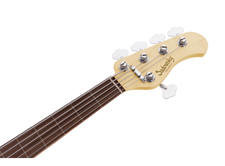 Sadowsky 21 Fret Vintage JJ Bass 5 BK SHP CH Act.2way JJ PU OKU FL w/Lines 