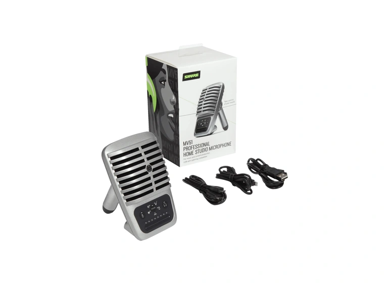 Shure MV51 Condenser Microphone Cardioid, USB Connector 