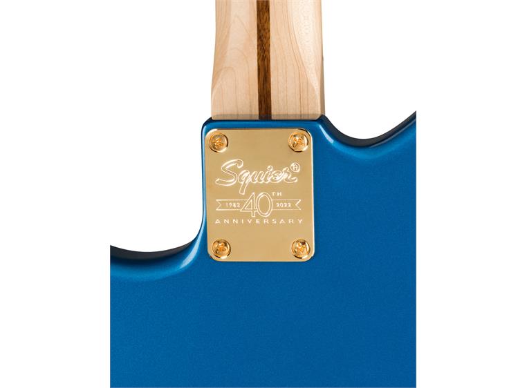 Squier 40th Ann Jazzmaster, Gold Edition Lake Placid Blue
