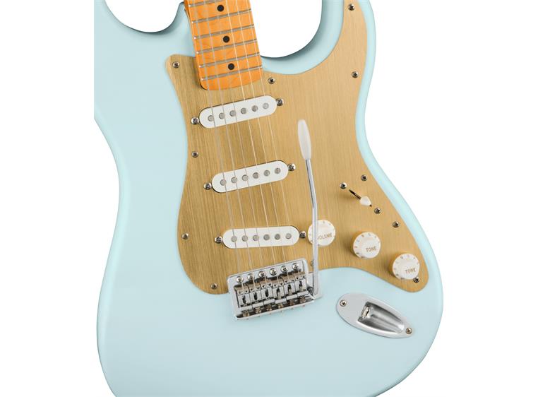 Squier 40th Ann Stratocaster Vintage Edition, Satin Sonic Blue