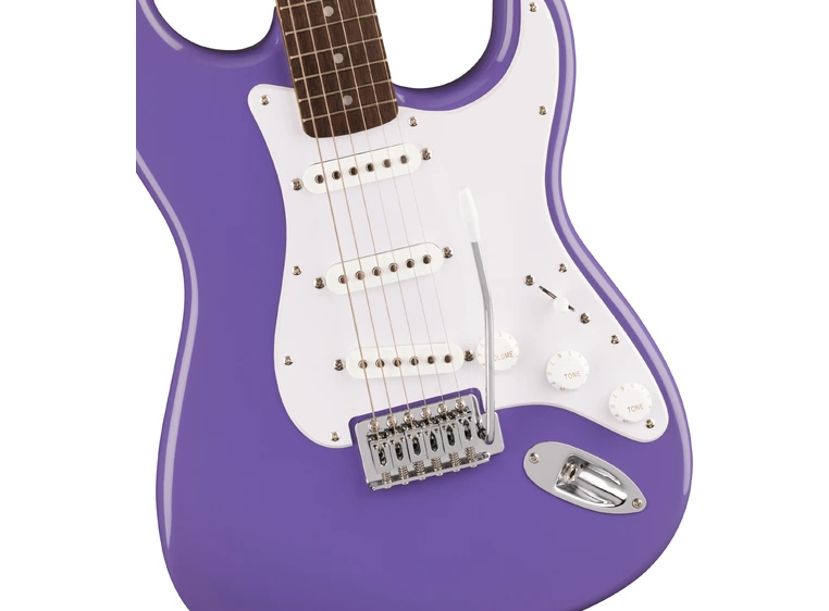 Squier Sonic Stratocaster, Laurel White Pickguard, Ultraviolet 