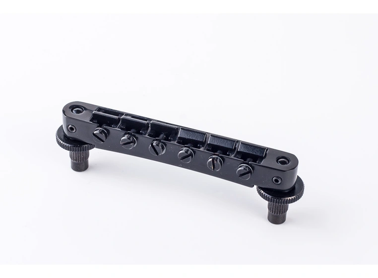 TonePros NVR2 B - Tune-O-Matic Bridge (Standard Nashville Posts) - Black 