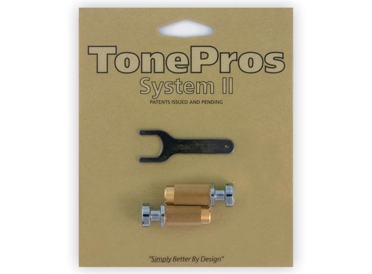 TonePros SM1 C - Metric Brass Locking Studs - Chrome