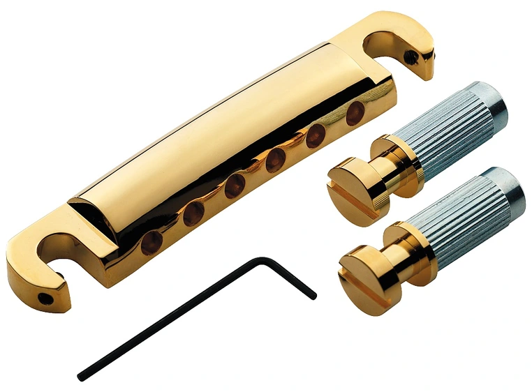TonePros T1Z G - Metric Tailpiece (Locking Stop Bar) - Gold 