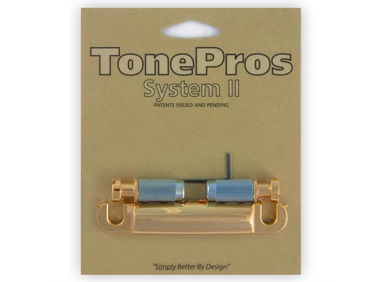 TonePros T1Z G - Metric Tailpiece (Locking Stop Bar) - Gold