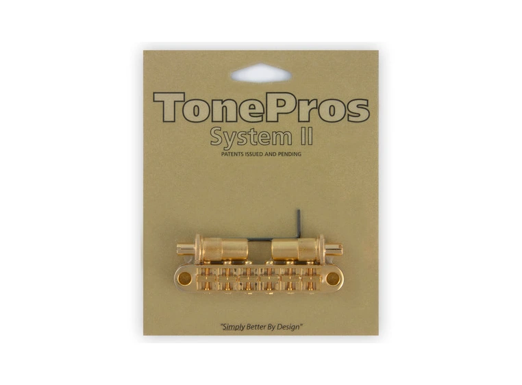 TonePros T3BT G - Metric Tune-O-Matic Bridge - Gold 