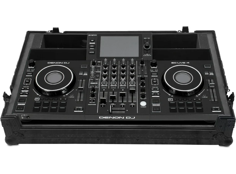 UDG Gear Ultimate Flight Case Denon DJ SC Live 4 Black Plus Wheels 