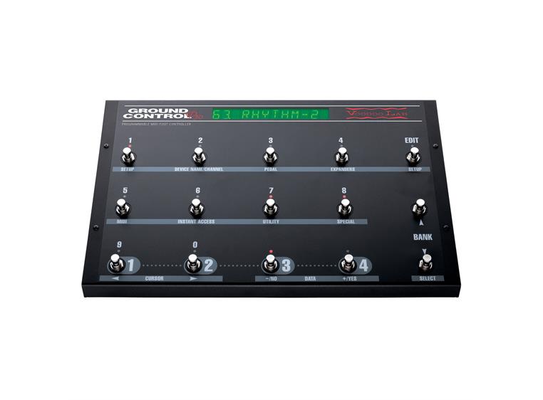 Voodoo Lab Ground Control Pro MIDI Foot Contr w/8 Assign MIDI Channels