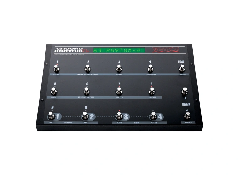 Voodoo Lab Ground Control Pro MIDI Foot Contr w/8 Assign MIDI Channels 