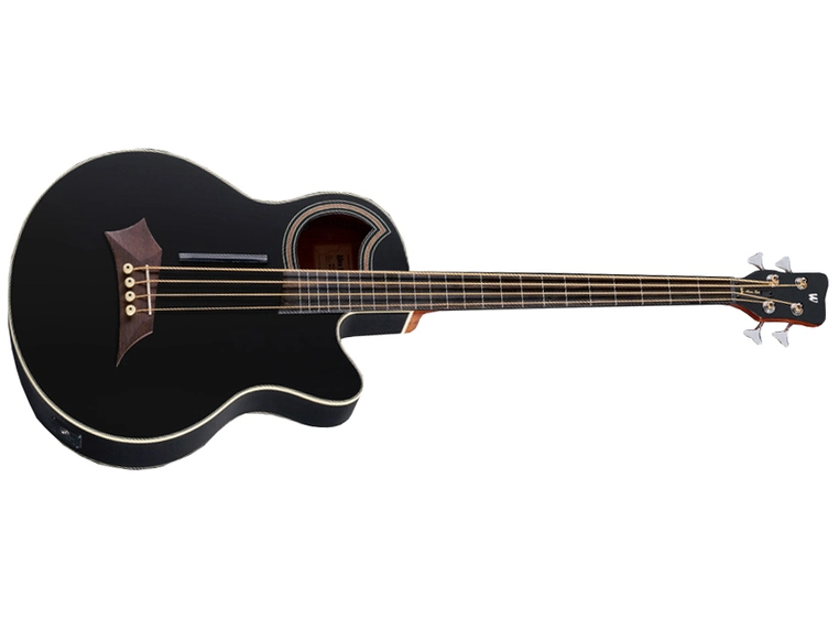 Warwick RockBass Alien Standard 4String,Fretless/Lines,Solid Black Satin 