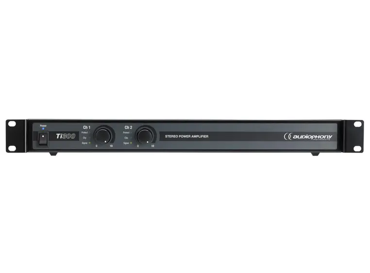 AUDIOPHONY Ti300 Forsterker 2x150W RMS/4Ohm. Vifteløs 