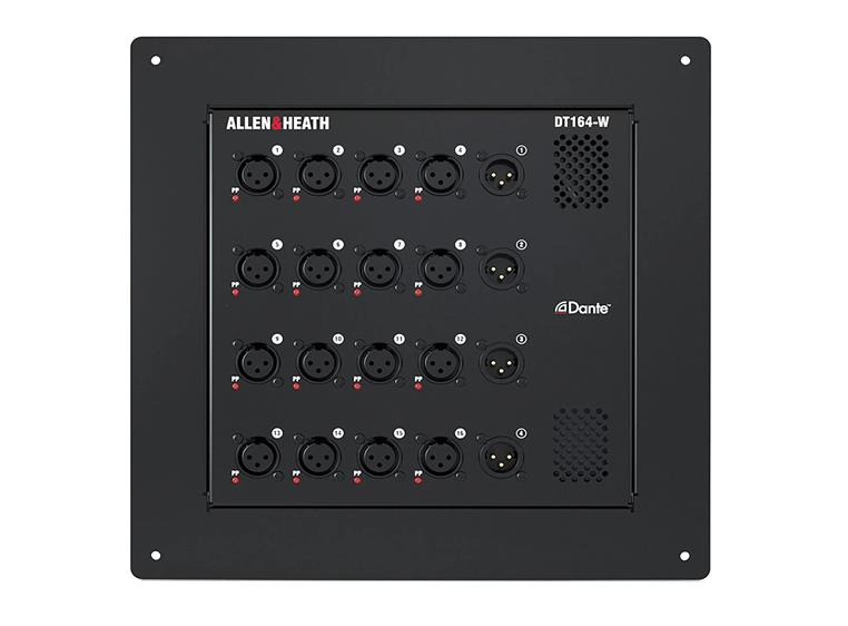 A&H DT164-W wall-mount/floor Dante I/O expander: 16 mic/line