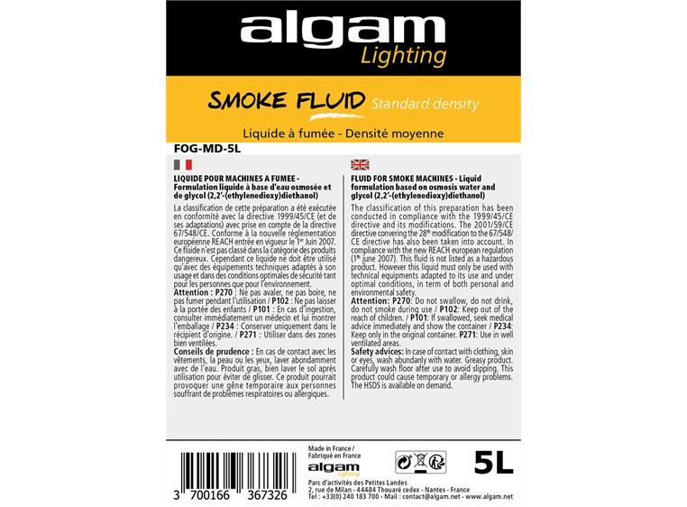 Algam Lighting 5 L medium density smoke FOG-MD-5L