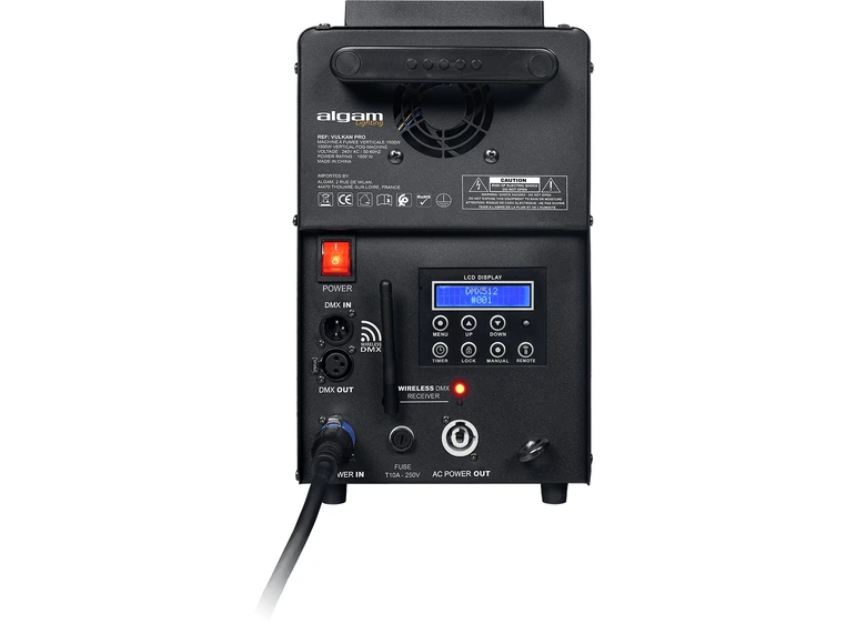 Algam Lighting VULKAN-PRO Vertikal-horisontal røykmaskin 