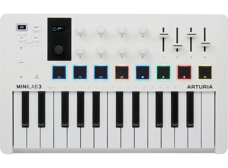 Arturia MiniLab 3 White USB Controller keyboard 