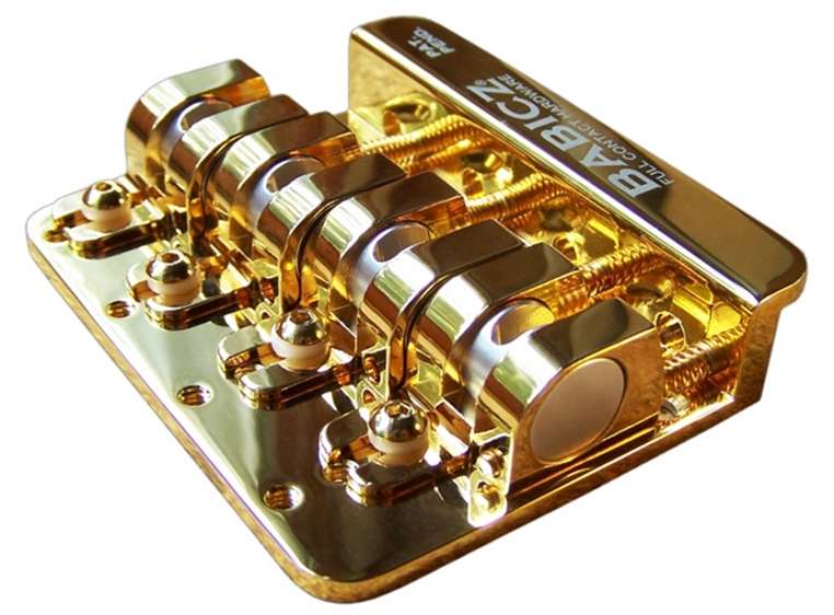 Babicz FCH-4 Bass Bridge 5 Hole Mount - Gold 