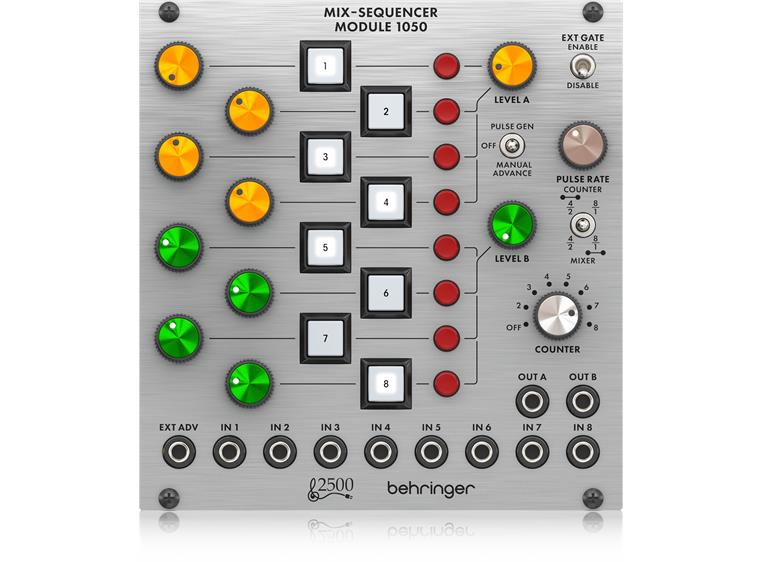 Behringer Mix-Sequential Module 1050 8ch Mixer/Sequencer Modul for Eurorack