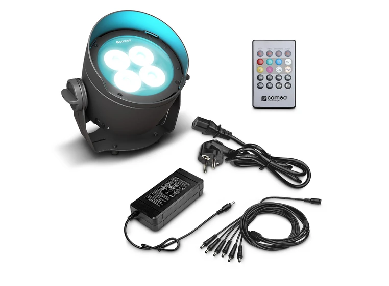 Cameo DROP B4 SET Outdoor Uplight Battery-Powered Incl. Power Supply 