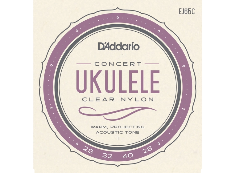D'Addario EJ65C Strengesett Ukulele Concert Pro Arté 