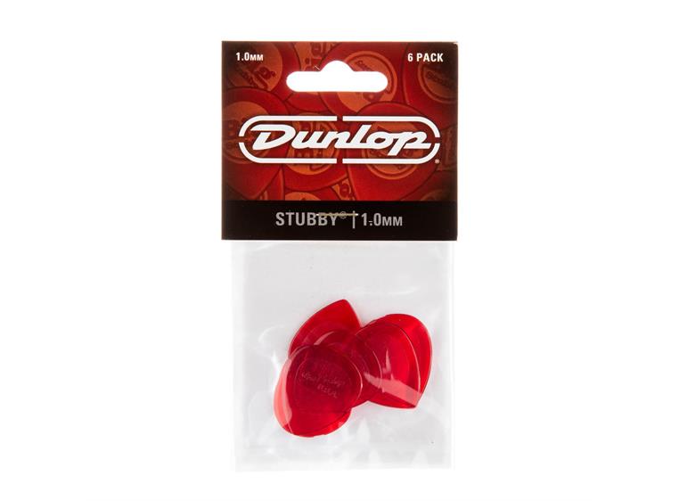Dunlop 474P1.0 Stubby Jazz 6-pack
