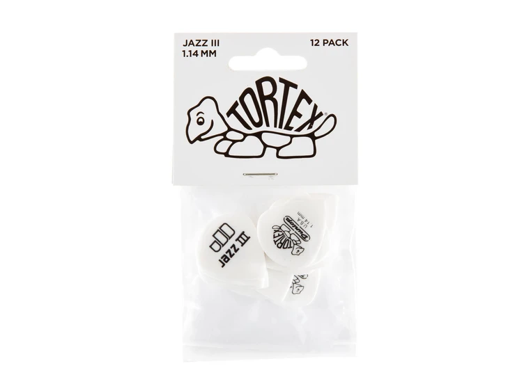 Dunlop 478P1.14 Tortex White JZ3 12-pack 