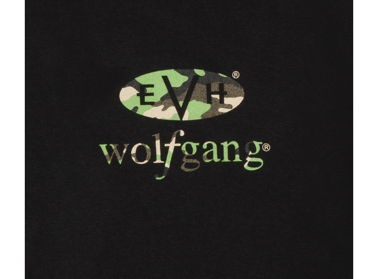 EVH Wolfgang Black and Camo Hoodie, S 