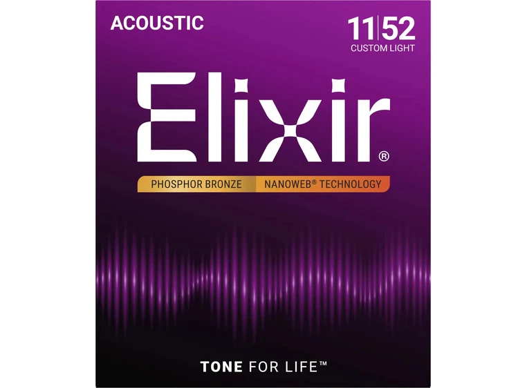 Elixir Phosphor Bronze ak.gitar 6str. (011-052) C Light 16027 