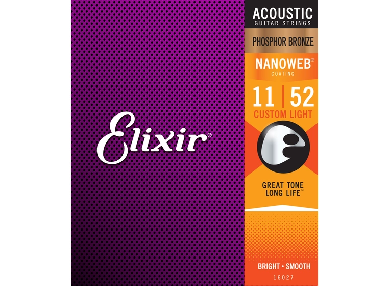 Elixir Phosphor Bronze ak.gitar 6str. (011-052) C Light 16027 