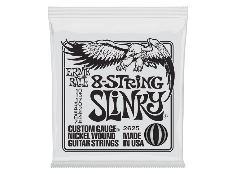 Ernie Ball EB-2625 Slinky 8 strenger (010-074) 