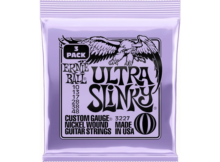 Ernie Ball EB-3227 Ultra Slinky Nickel (010-048) 3-pack 