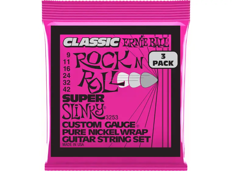 Ernie Ball EB-3253 Classic Super Slinky (009-042) 3-pack 