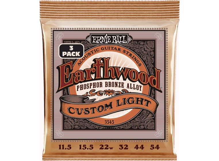 Ernie Ball EB-3545 PSB Custom Light (0115-054) 3-pack