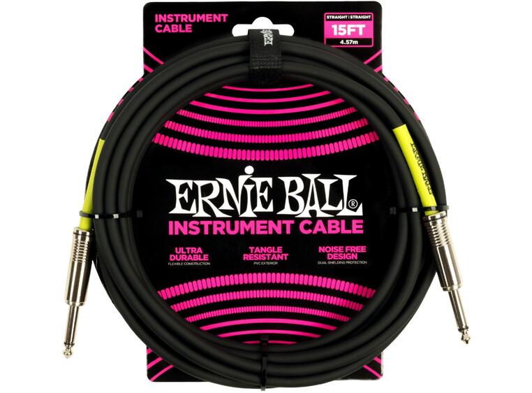 Ernie Ball EB-6399 Instrumentkabel 4.5m sort
