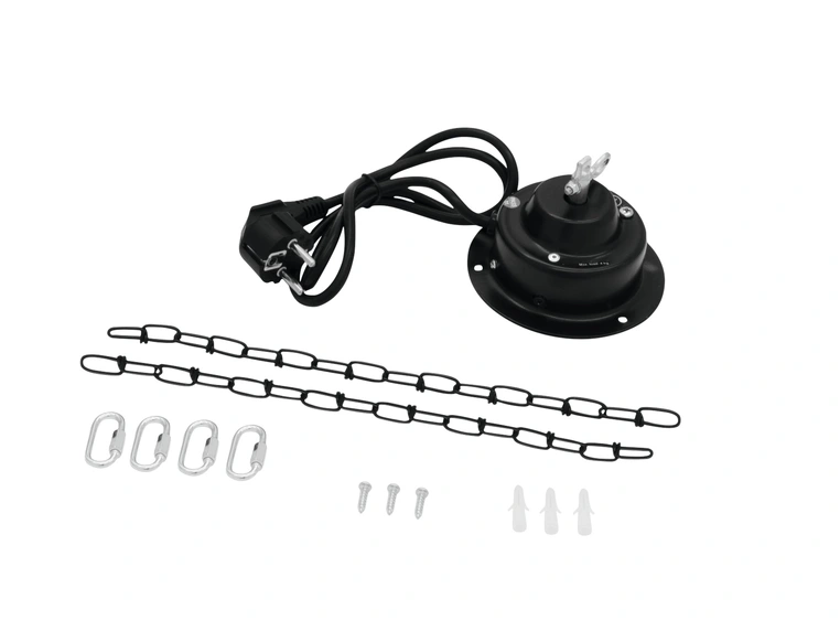 Eurolite Mirror Ball 30cm with motor & LED PST-5 QCL Spot bk 